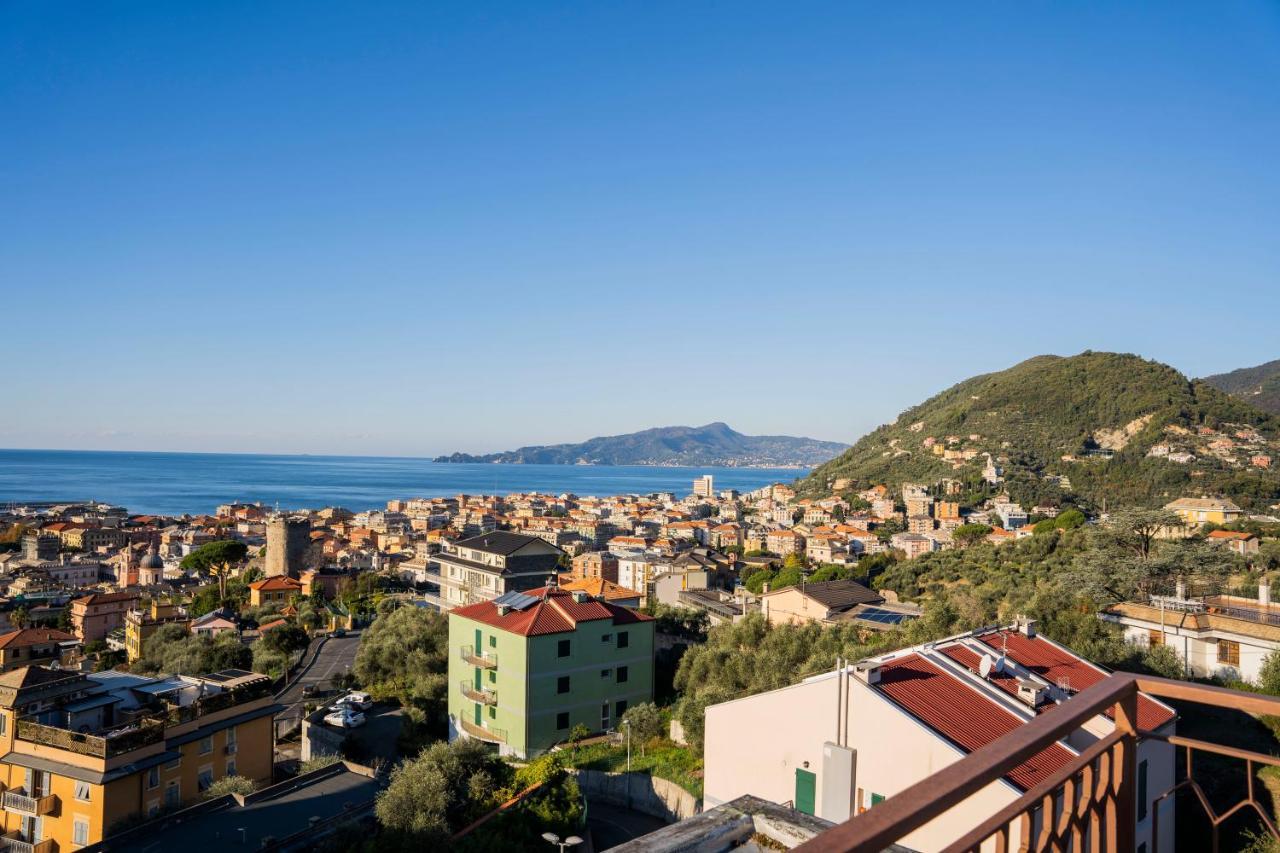 093 - Casa Panorama, Vista Mare E Vista Portofino, 500 Metri Centro Di Chiavari, Posto Auto Gratis Incluso Apartment Exterior foto